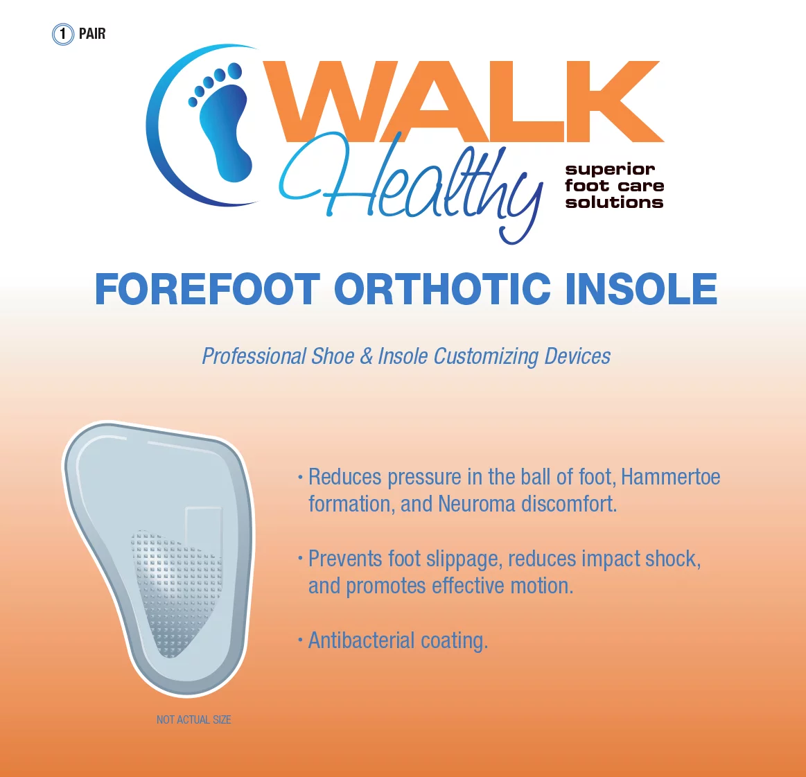 Forefoot Orthotic Insoles